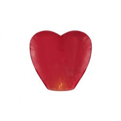 Lampion serce czerwone 33x83x90cm