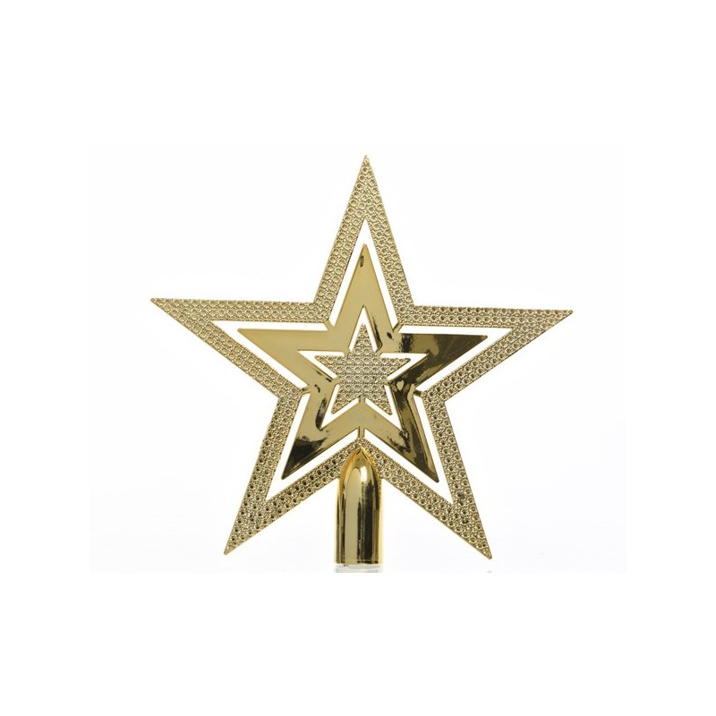 Gwiazda na choinkę złota 2,2x20x20cm - 1