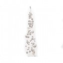 Girlanda śnieżki biała z kryształkami 3x135x3cm  - 1