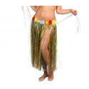 Spódnica hawajska z kwiatami kolorowa długa 75cm - 1