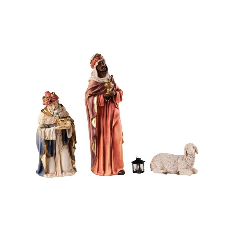 Figury do szopki Jezus, Maria, Józef, Trzej królowie, owca, krowa 8szt - 6