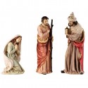 Figury do szopki Jezus, Maria, Józef, Trzej królowie, owca, krowa 8szt - 8