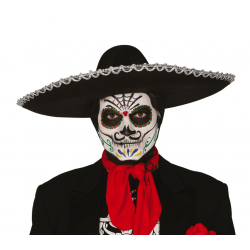 Kapelusz sombrero meksykański czarny zdobiony