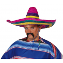 Kapelusz słomiany sombrero meksykańskie kolorowe - 1