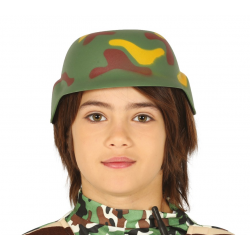 Hełm żołnierza wojskowy zielony (dla dzieci) - 1