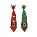 Krawat na Boże Narodzenie święty Mikołaj elf - 1