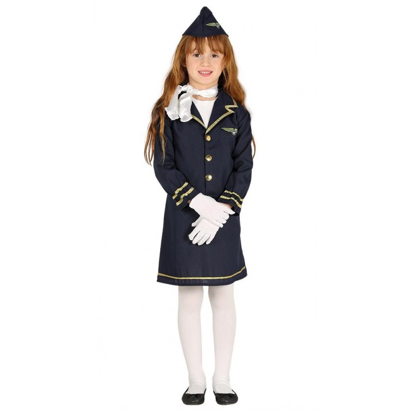 Strój dla dzieci Stewardessa (czapka, sukienka) - 1