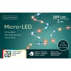 Lampki micro 189 led zew/wew mulikolor 3m