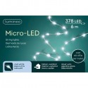 Lampki micro 378 led zew/wew zimny biały 6m - 1