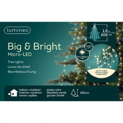 Lampki micro 408 led big zew/wew ciepły biały 1,8m - 1