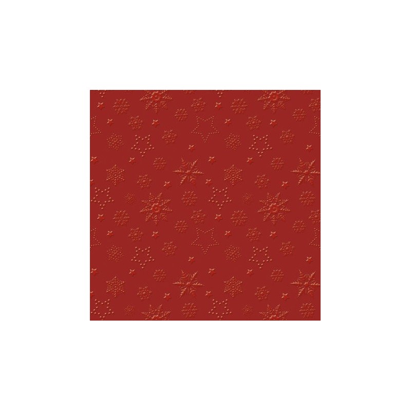 Serwetka inspiration Winter Flakes czerwona 33x33cm 20 szt. - 1