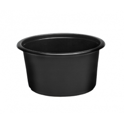 Czarne pojemnik na zupę jednorazowe 450ml 50 sztuk