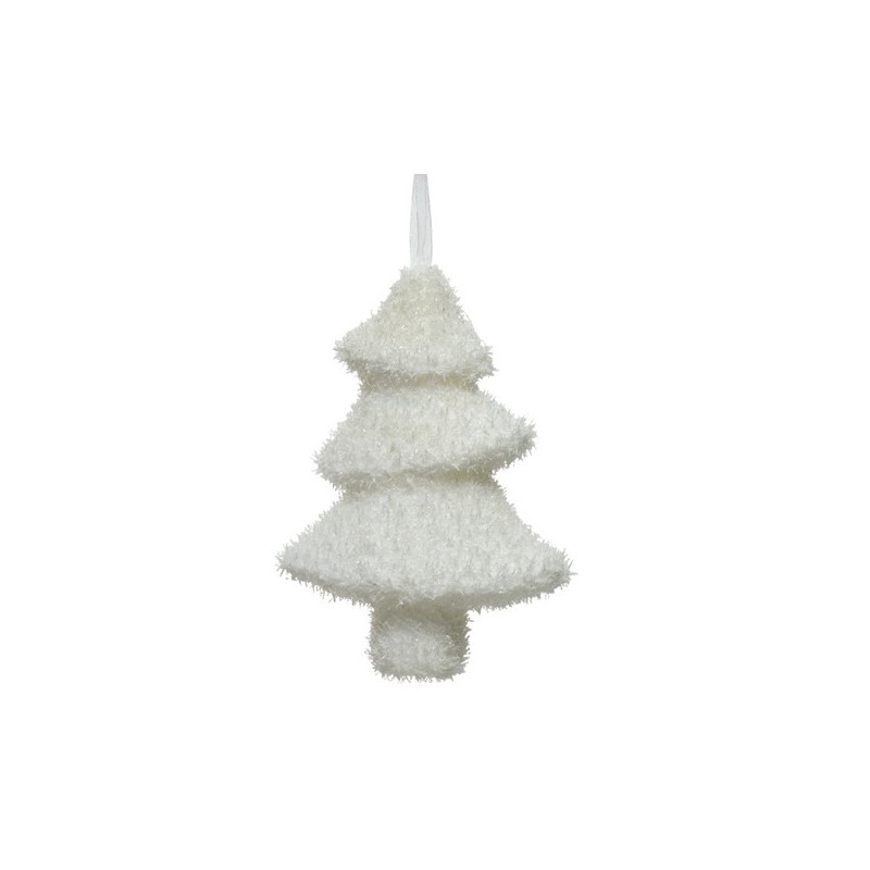 Ozdoba na choinkę Drzewko Choinka biała świąteczna - 1