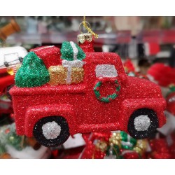 Bombka dekoracyjna auto z prezentami - 2