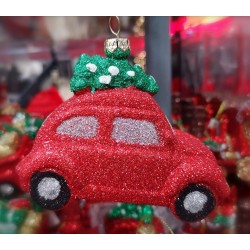 Bombka dekoracyjna auto z prezentami - 3
