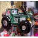 Bombka traktor czerwony/zielony 9,5x5,2x7cm - 3