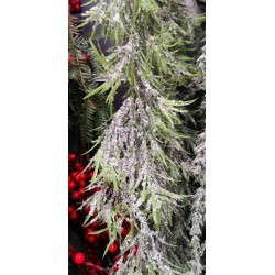 Girlanda zielona świąteczna ośnieżona 180cm x1 - 4