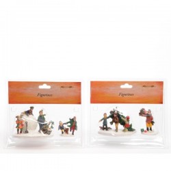 Figury świąteczne dzieci na ulicy 3x9cm - 2