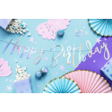 Girlanda Baner urodzinowy kolorowy metalizujący  - 2