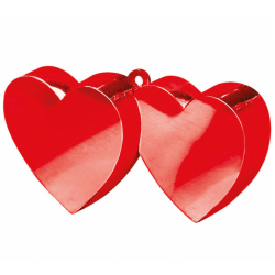 Obciążnik do balonów dwa serca czerwone 170 g
