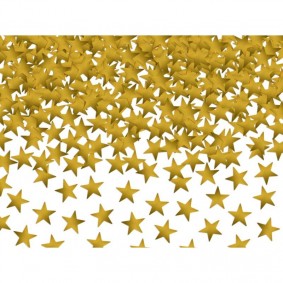 Konfetti gwiazdki złote metalizowane ozdoba stół - 1