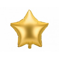 Balon foliowy gwiazdka złota 48cm - 1