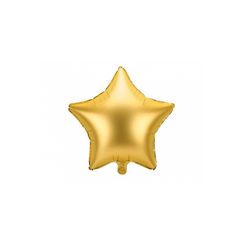 Balon foliowy gwiazdka złota 48cm - 1