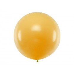 Duży balon lateksowy kula 1M złoty metaliczny - 1