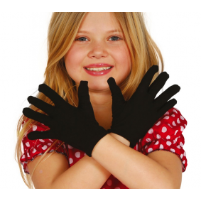 Rękawiczki czarne dziecięce 17cm - 1