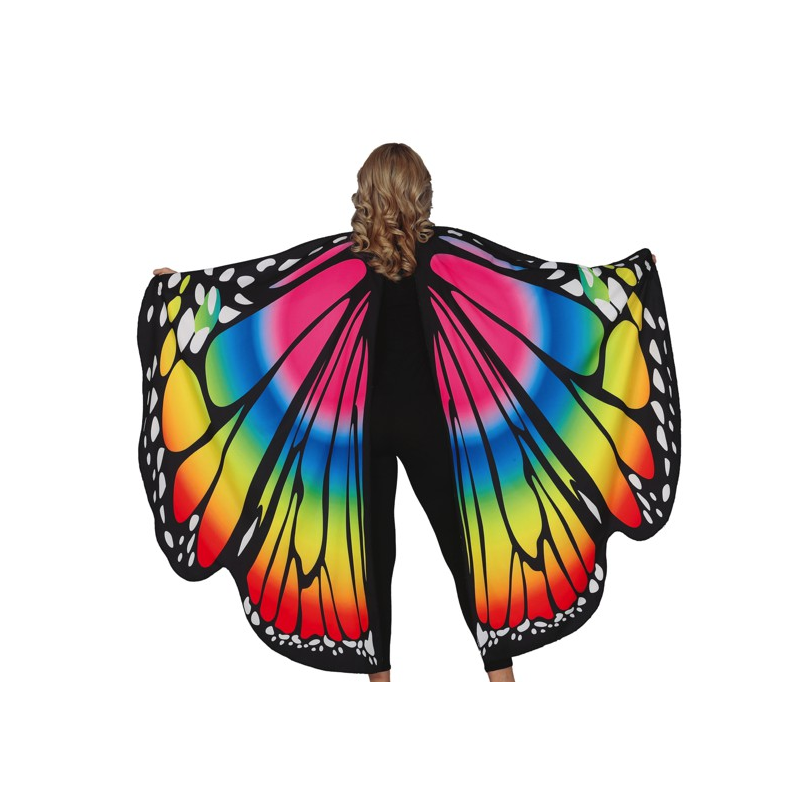 Duże Skrzydła przebranie motyla kolorowe 160cm - 1