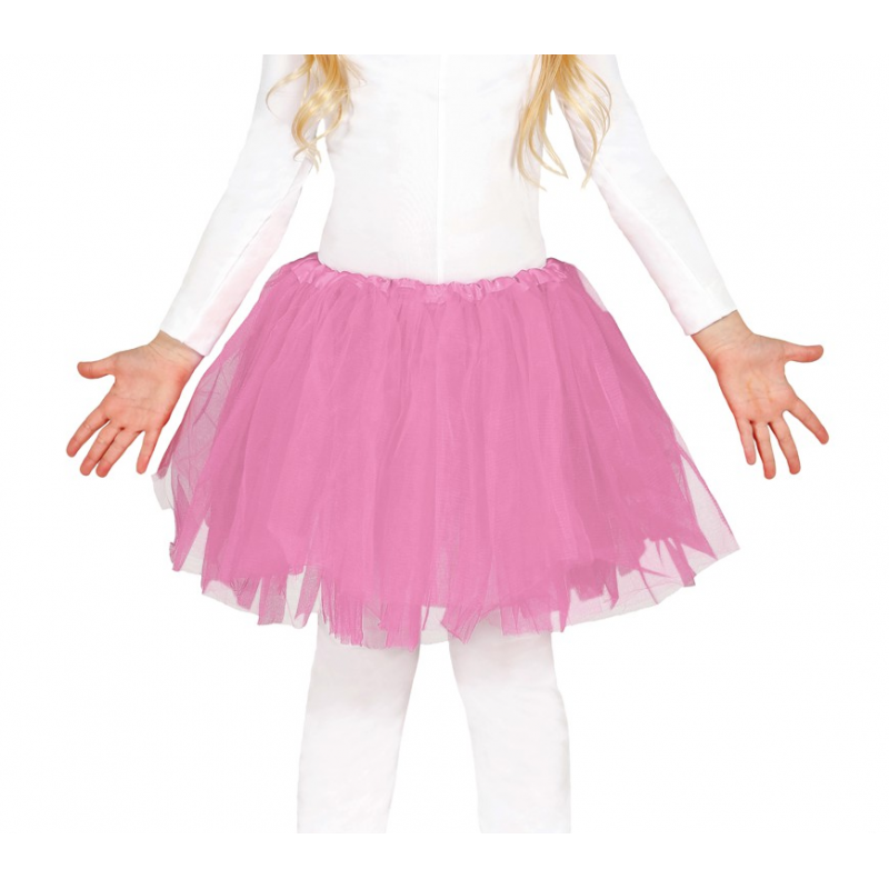 Spódniczka tutu różowa krótka spódnica z tiulu - 1