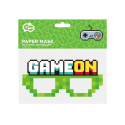 Okulary imprezowe papierowe zielone gra komuterowa - 2
