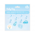Dekoracja wisząca świderki Baby Shower dla chłopca - 2