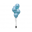 Balony lateksowe platynowy niebieski ozdobne 7szt - 1