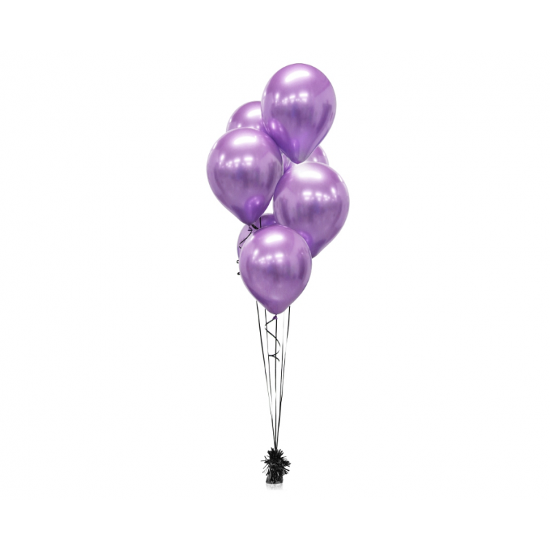 Balony lateksowe 30 cm platynowy fiolet 7szt - 1