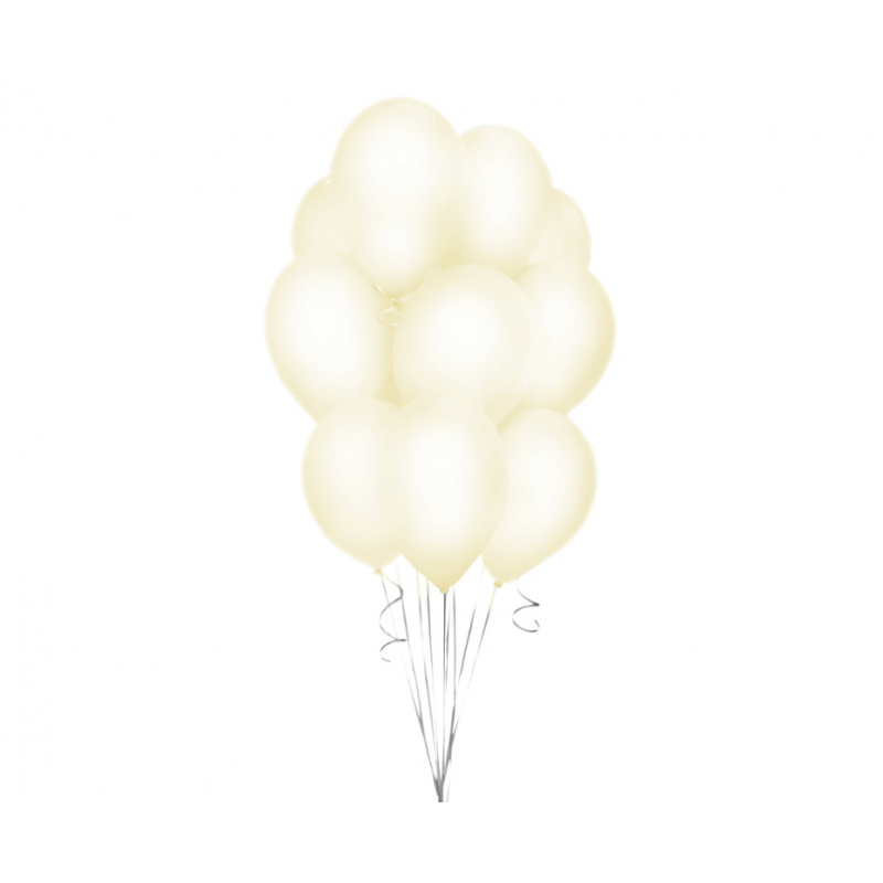 Balony lateksowe na hel makaronowe beżowe jasne - 1