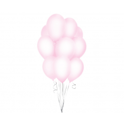 Balon 30 cm Beauty & Charm makaronowy różowy 10szt