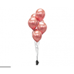 Balony lateksowe platyna różowe metalik 30cm 7szt