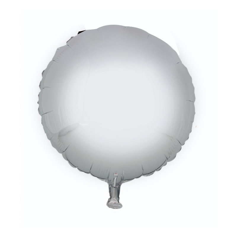 Balon foliowy 18"okrągły srebrny - 2