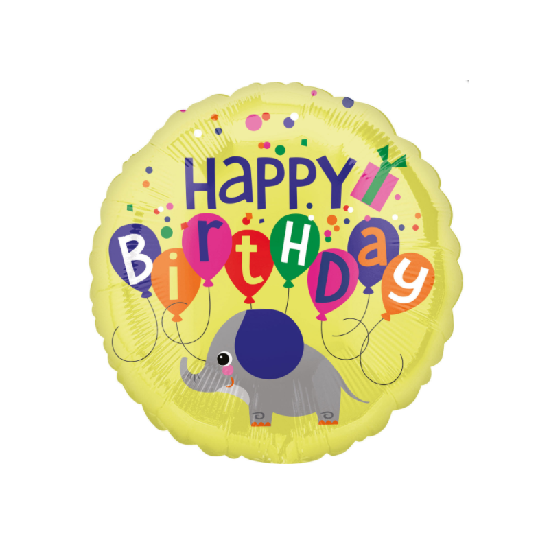 Balon foliowy urodzinowy dla dzieci dekoracja hel - 1