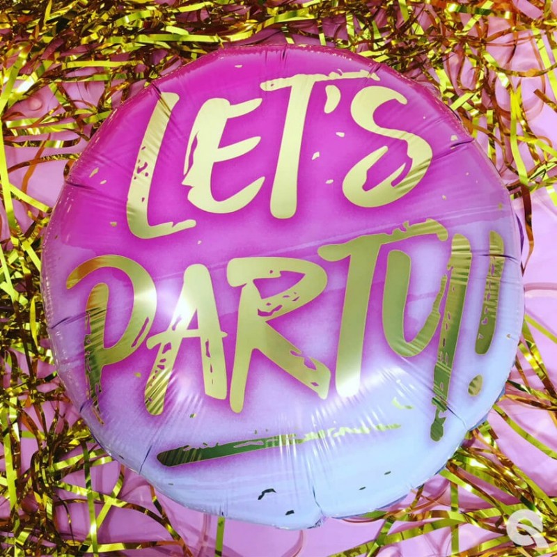 Balon foliowy 18 Let's Party! różowy - 3