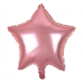 Balon foliowy 19 gwiazdka różowa - 1