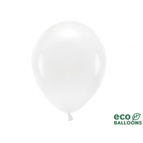Balon eco 30cm pastel biały 100szt - 1