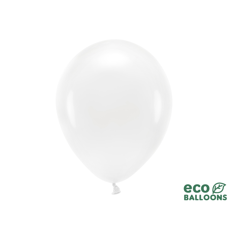 Balon eco 30cm pastel biały 100szt - 1