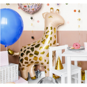 Balon foliowy metaliczny żyrafa zwierzęta safari - 2