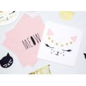 Serwetki papierowe jednorazowe kotek pastelowe - 2