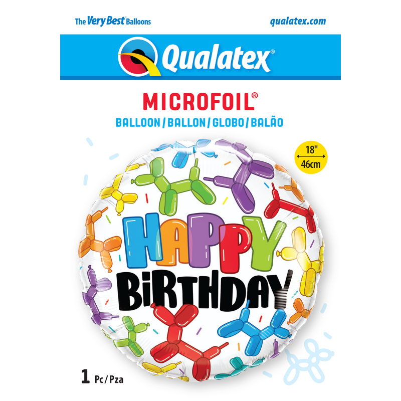 Balon gumowy urodzinowy na hel kolorowy ozdoba x1 - 2