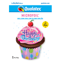 Balon foliowy urodzinowy babeczka muffinki na hel - 2
