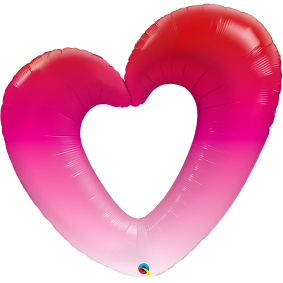 Balon serce różowe ombre 42 - 1