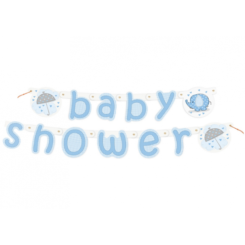 Baner na Baby Shower niebieski dla chłopca 106cm - 1